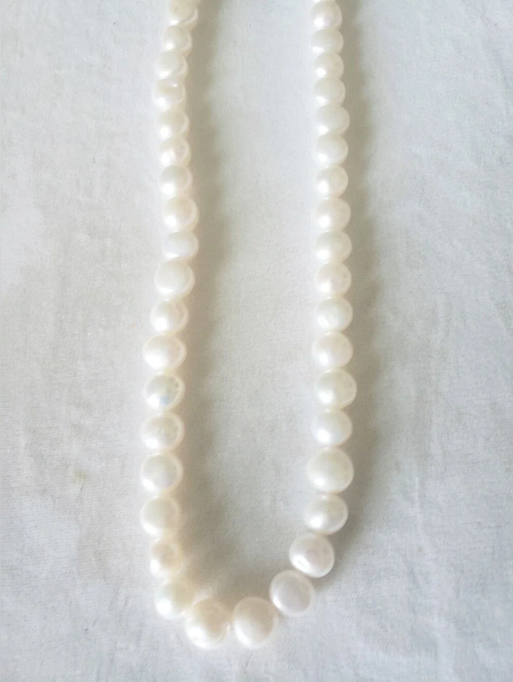 Strand Of Fresh Water Semi Round Pearls